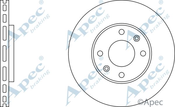 APEC BRAKING stabdžių diskas DSK2136